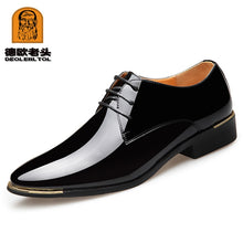 Load image into Gallery viewer, 2019 Newly Men&#39;s Quality Patent Leather Shoes White Wedding Shoes Size 38-48 Black Leather Soft Man Dress Shoes