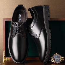 Load image into Gallery viewer, Mazefeng 2019 New Spring Single Shoes Male Leather Shoes Business Men Dress Shoes Solid Fashion Round Toe Lace-Up Leather Shoes