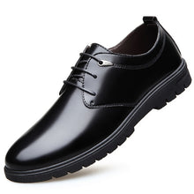 Load image into Gallery viewer, Mazefeng 2019 New Spring Single Shoes Male Leather Shoes Business Men Dress Shoes Solid Fashion Round Toe Lace-Up Leather Shoes