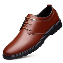 Load image into Gallery viewer, Mazefeng 2019 New Spring Single Shoes Male Leather Shoes Business Men Dress Shoes Solid Fashion Round Toe Lace-Up Leather Shoes