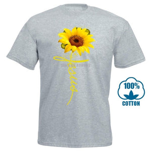 Sunflower Jesus Shirt Black Cotton Ladies Shirt Cartoon T Shirt Men Unisex New Fashion Tshirt Free Shipping Funny Tops