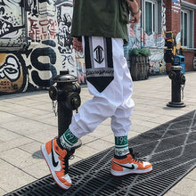 Load image into Gallery viewer, Streetwear Hip hop Joggers Pants Men Loose Harem Pants Ankle Length Trousers Sport Casual Sweatpants White Techwear