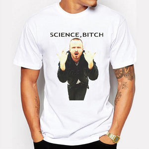 Fashion Cool Style Jesse Pinkman Men T Shirts Breaking Bad Keep Calm Science Bitch Printed t-shirt Short Sleeve Tops Basic Tee