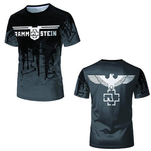 Men Clothing 2019 Rammstein 3D T Shirt 2019 New Gothic Tee Shirt Homme Metal Band Rammstein Men Fashion Popular Tops