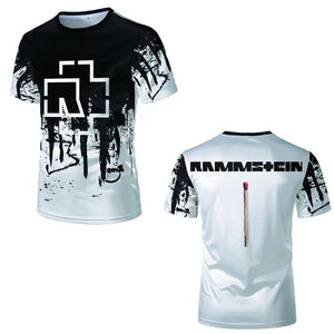 Men Clothing 2019 Rammstein 3D T Shirt 2019 New Gothic Tee Shirt Homme Metal Band Rammstein Men Fashion Popular Tops