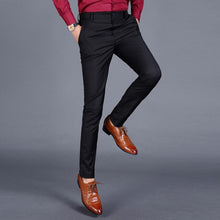 Load image into Gallery viewer, 2019 Dress Pants Men Pure Color Formal Business Suit Pants Trousers Formal Pants for Men