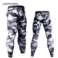 Load image into Gallery viewer, Mens Joggers Compression Pants Men Crossfit Pants Camouflage Army Skinny Leggings MMA GYMS Trousers Fitness Tights Sweatpants